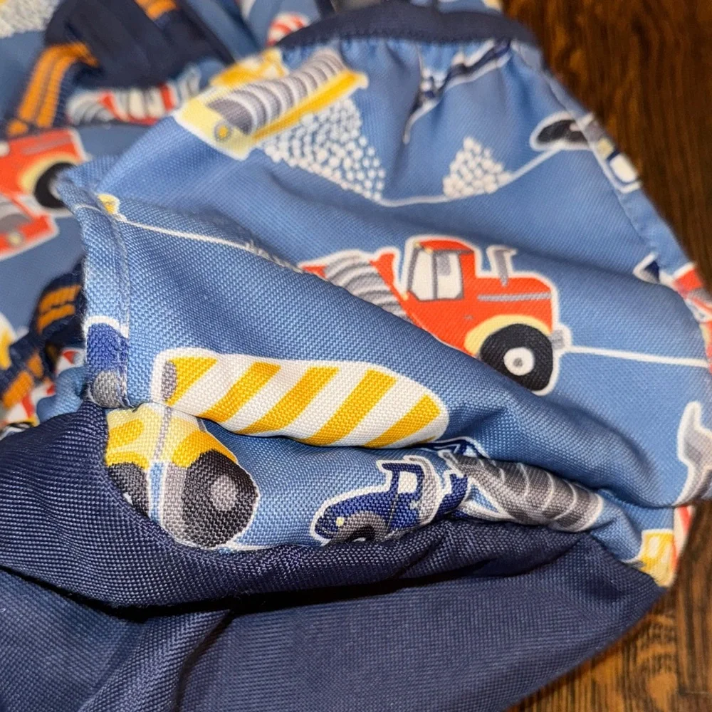 Pottery Barn Kids Construction Backpack size Small with “J” on front - Picture 3 of 8